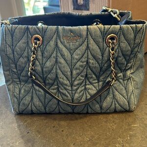 Kate Spade denim shoulder bag
